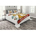 thumbnail image 1 of Ambesonne Colorful Quilted Bedspread Set 3 Pcs, Digital 21 Birthday, King Size, Multicolor, 1 of 3