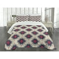 thumbnail image 1 of Ambesonne Colorful Quilted Bedspread Set 3 Pcs, Folk Mystic, Queen Size, Multicolor, 1 of 5