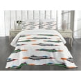 thumbnail image 1 of Ambesonne Colorful Quilted Bedspread Set 3 Pcs, Jets Aviation Design, Queen Size, Multicolor, 1 of 3