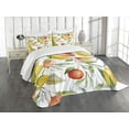 thumbnail image 1 of Ambesonne Colorful Quilted Bedspread Set 3 Pcs, Orange Clementine Tree, Queen Size, Multicolor, 1 of 5