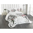 thumbnail image 1 of Ambesonne Colorful Quilted Bedspread Set 3 Pcs, Paris Eiffel Tower, Queen Size, Multicolor, 1 of 5