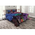 thumbnail image 1 of Ambesonne Colorful Quilted Bedspread Set 3 Pcs, Rainbow Colored Rock, King Size, Multicolor, 1 of 5