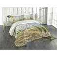 thumbnail image 1 of Ambesonne Colorful Quilted Bedspread Set 3 Pcs, Rural Fields Europe, King Size, Multicolor, 1 of 5