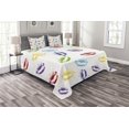 thumbnail image 1 of Ambesonne Colorful Quilted Bedspread Set 3 Pcs, Seductive Lips Kisses Art, King Size, Multicolor, 1 of 3