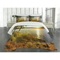 thumbnail image 1 of Ambesonne Colorful Quilted Bedspread Set 3 Pcs, Sunset Forest Canada, Queen Size, Multicolor, 1 of 5
