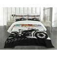 thumbnail image 1 of Ambesonne Colorful Quilted Bedspread Set 3 Pcs, Urban Abstract Circles, Queen Size, Multicolor, 1 of 5