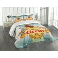 thumbnail image 1 of Ambesonne Colorful Quilted Bedspread Set 3 Pcs, Vintage Circus Tent, King Size, Multicolor, 1 of 5