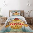 thumbnail image 1 of Ambesonne Colorful Quilted Coverlet 2 Pcs, Vintage Circus Tent, Twin Size, Multicolor, 1 of 2