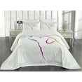 thumbnail image 1 of Ambesonne Colorful Quilted Coverlet 3 Pcs, Butterfly Dog Labrador, King Size, Multicolor, 1 of 4