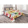 thumbnail image 1 of Ambesonne Colorful Quilted Coverlet 3 Pcs, Country Art, King Size, Multicolor, 1 of 2