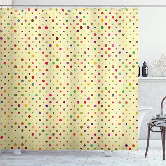Ambesonne Colorful Shower Curtain, Classic Vibrant Design, 69"Wx75"L, Multicolor