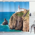 thumbnail image 1 of Ambesonne Colorful Shower Curtain, Cliff Rocks Sunny Day, 69"Wx70"L, Multicolor, 1 of 5
