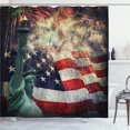 thumbnail image 1 of Ambesonne Colorful Shower Curtain, Fireworks 4th of July, 69"Wx70"L, Multicolor, 1 of 5