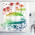 thumbnail image 1 of Ambesonne Colorful Shower Curtain, Grunge Summer Scenery, 69"Wx84"L, Multicolor, 1 of 5