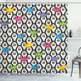 thumbnail image 1 of Ambesonne Colorful Shower Curtain, Penguin Ice Animals, 69"Wx75"L, Multicolor, 1 of 5