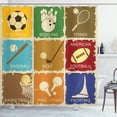 thumbnail image 1 of Ambesonne Colorful Shower Curtain, Sports Art, 69"Wx75"L, Multicolor, 1 of 5
