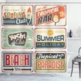 thumbnail image 1 of Ambesonne Colorful Shower Curtain, Summer Holiday Vintage, 69"Wx70"L, Multicolor, 1 of 5