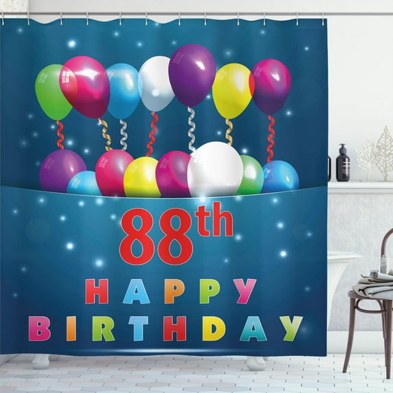 Ambesonne Colorful Shower Curtain, Surprise Balloon, 69"Wx70"L, Multicolor