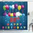 thumbnail image 1 of Ambesonne Colorful Shower Curtain, Surprise Balloon, 69"Wx84"L, Multicolor, 1 of 3