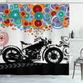 thumbnail image 1 of Ambesonne Colorful Shower Curtain, Urban Abstract Circles, 69"Wx75"L, Multicolor, 1 of 3