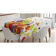 thumbnail image 1 of Ambesonne Colorful Tablecloth Rectangular Table Cover, Abstract Circle Rounds, 60"x84", Multicolor, 1 of 4