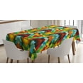 thumbnail image 1 of Ambesonne Colorful Tablecloth Rectangular Table Cover, Abstract Optic Pattern, 60"x84", Multicolor, 1 of 3