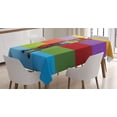 thumbnail image 1 of Ambesonne Colorful Tablecloth Rectangular Table Cover, Cartoon Fox Fashion Funny, 52"x70", Multicolor, 1 of 3