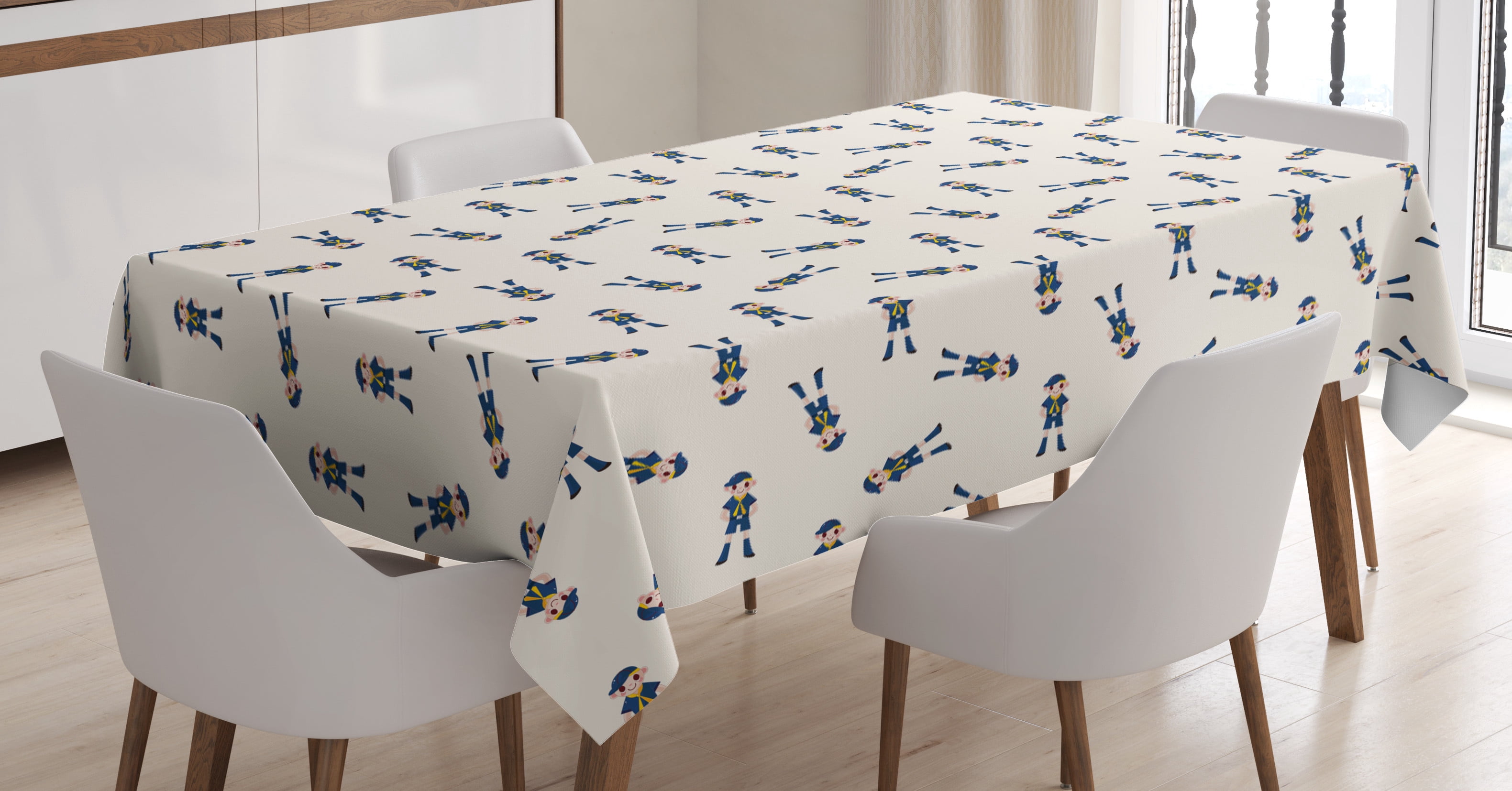 Ambesonne Colorful Tablecloth Rectangular Table Cover, Cool in Camping ...