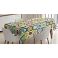 thumbnail image 1 of Ambesonne Colorful Tablecloth Rectangular Table Cover, Cubes Inner Circles, 60"x90", Multicolor, 1 of 4