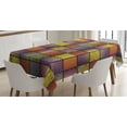 thumbnail image 1 of Ambesonne Colorful Tablecloth Rectangular Table Cover, Digital Mix Motif Shapes, 60"x84", Multicolor, 1 of 4