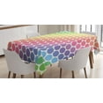 thumbnail image 1 of Ambesonne Colorful Tablecloth Rectangular Table Cover, Eternal Shapes Retro, 52"x70", Multicolor, 1 of 4