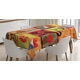 thumbnail image 1 of Ambesonne Colorful Tablecloth Rectangular Table Cover, French Paris Collage, 60"x90", Multicolor, 1 of 4