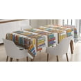thumbnail image 1 of Ambesonne Colorful Tablecloth Rectangular Table Cover, Library Ladder, 60"x84", Multicolor, 1 of 4