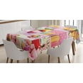 thumbnail image 1 of Ambesonne Colorful Tablecloth Rectangular Table Cover, Macaroons Napkins Dots, 60"x90", Multicolor, 1 of 4