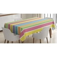 thumbnail image 1 of Ambesonne Colorful Tablecloth Rectangular Table Cover, Pastel Summer Funky, 60"x90", Multicolor, 1 of 4