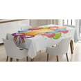 thumbnail image 1 of Ambesonne Colorful Tablecloth Rectangular Table Cover, Vintage Birthday, 60"x90", Multicolor, 1 of 4