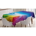 thumbnail image 1 of Ambesonne Colorful Tablecloth Rectangular Table Cover, Wavy Funky Pop Art, 52"x70", Multicolor, 1 of 4