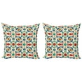 thumbnail image 1 of Ambesonne Colorful Throw Pillow Cover 2 Pack, Eastern Culture Ornaments, 20", Multicolor, 1 of 6