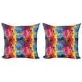 thumbnail image 1 of Ambesonne Colorful Throw Pillow Cover 2 Pack, Seamless Abstract Art, 18", Multicolor, 1 of 2