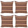 thumbnail image 1 of Ambesonne Colorful Throw Pillow Cover 4 Pack, Aztec Style Arrow, 16", Multicolor, 1 of 5