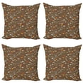 thumbnail image 1 of Ambesonne Colorful Throw Pillow Cover 4 Pack, Eastern Style, 24", Multicolor, 1 of 2