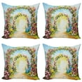thumbnail image 1 of Ambesonne Colorful Throw Pillow Cover 4 Pack, Hot Summer Boho Park, 16", Multicolor, 1 of 7