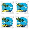 thumbnail image 1 of Ambesonne Colorful Throw Pillow Cover 4 Pack, Nostalgic Chevy Car, 24", Multicolor, 1 of 6