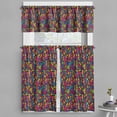 thumbnail image 1 of Ambesonne Colorful Valance & Curtain, Geometrical Abstract, 55"x24", Multicolor, 1 of 6