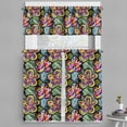 thumbnail image 1 of Ambesonne Colorful Valance & Curtain, Vibrant Floral, 55"x24", Multicolor, 1 of 6