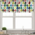 thumbnail image 1 of Ambesonne Colorful Valance Pack of 2, Hand-drawn Shapes Abstract, 42"X12", Multicolor, 1 of 5