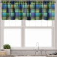 thumbnail image 1 of Ambesonne Colorful Valance Pack of 2, Modern Geometric Bohem, 54"X18", Blue Green, 1 of 5