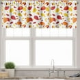 thumbnail image 1 of Ambesonne Colorful Valance Pack of 2, Seasonal Fall Leaves, 54"X18", Red Orange Yellow, 1 of 5