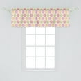 thumbnail image 1 of Ambesonne Colorful Window Valance, Lines Inside Circles Shape, 54" X 18", Avocado Green and Multicolor, 1 of 2
