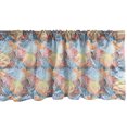 thumbnail image 1 of Ambesonne Colorful Window Valance, Abstract Tracery of Geometric Overlapped Circular Shapes with Gradient Modules, Curtain Valance for Kitchen Bedroom Decor with Rod Pocket, 54" X 18", Multicolor, 1 of 3